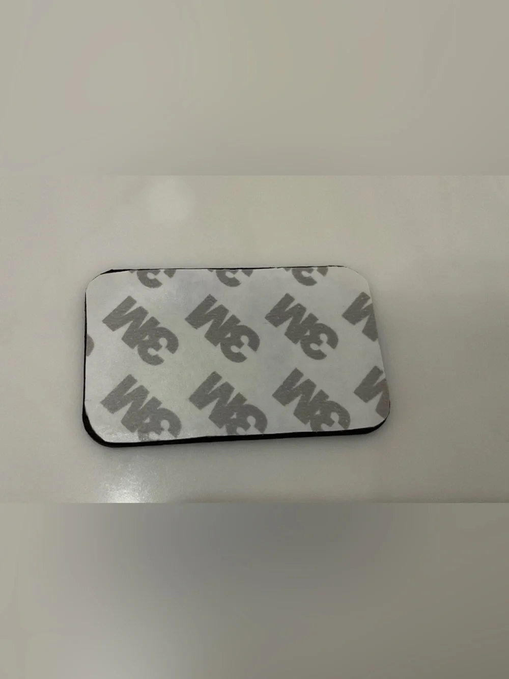 NEW Tumi Large 2-1/4” x 1-3/8” Leather Monogram Patch - DARK BROWN color